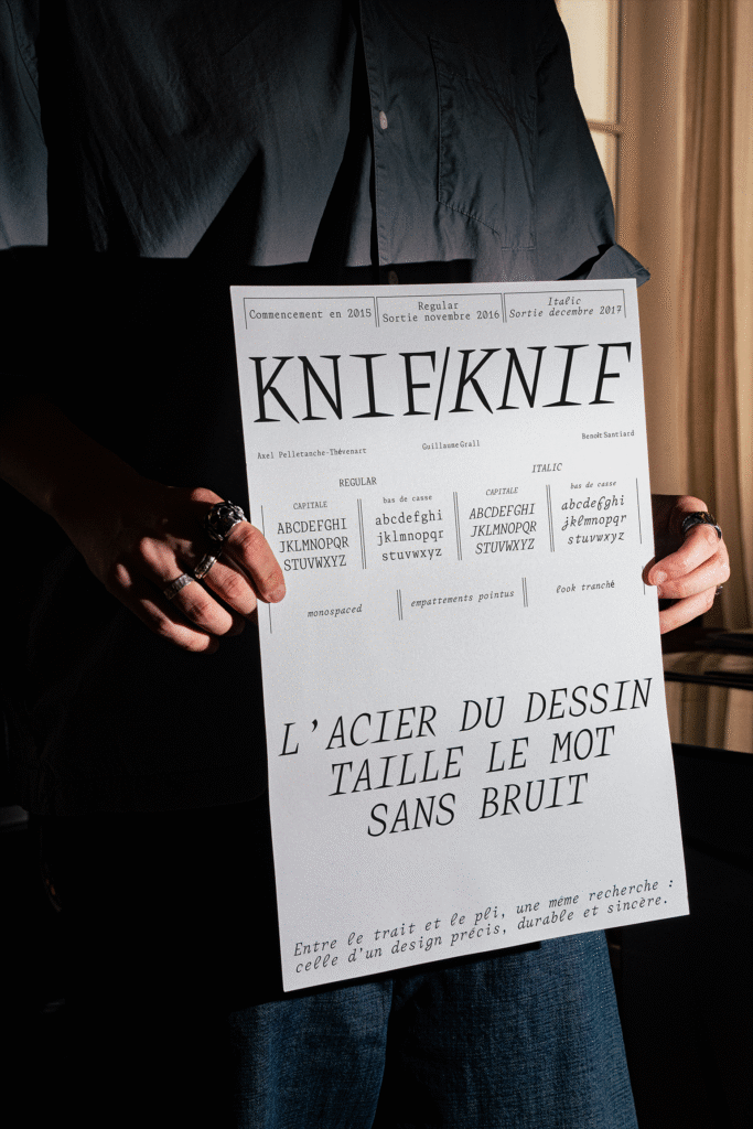 Présentation de la Typographie Knif